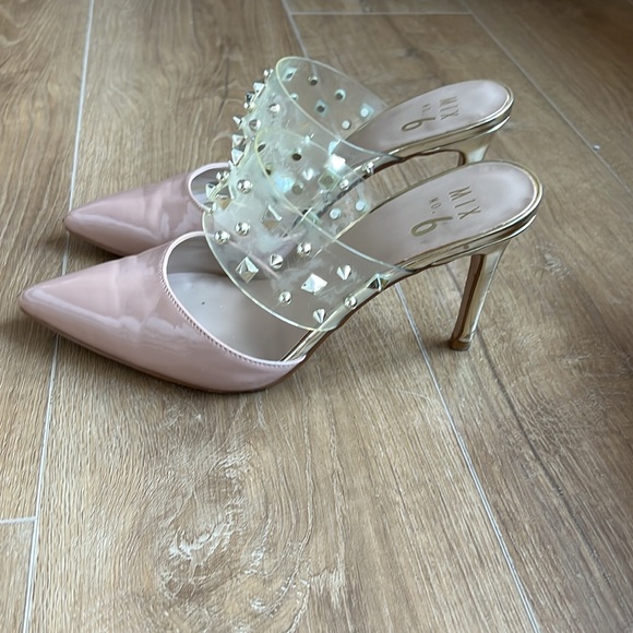Mix No. 6 Nude Studded Heels - Picture 5 of 10